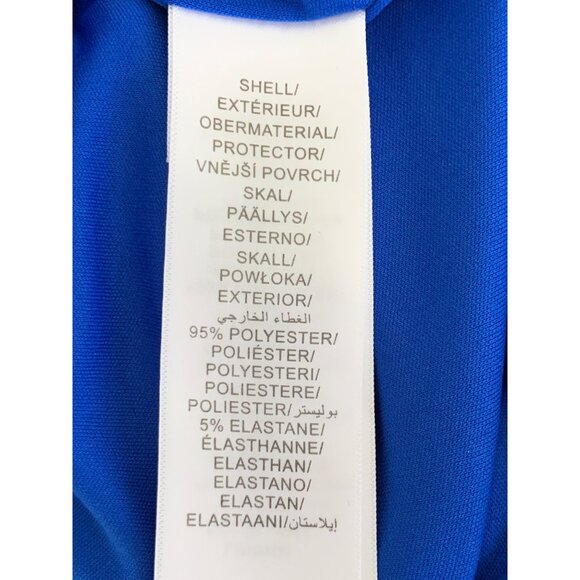 Adrianna Papell Blue Knit Crepe Ruffled Sheath Dress Size 18W NWT - Picture 5 of 13